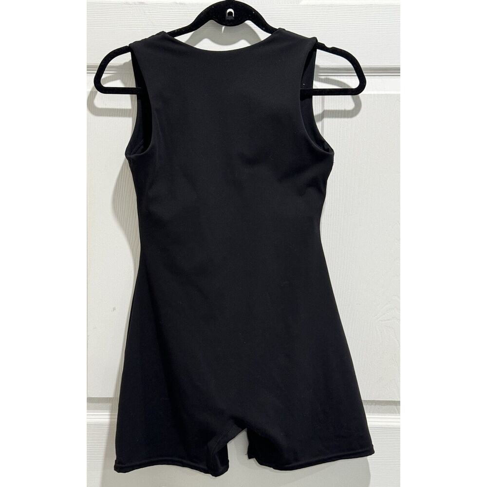QINSEN Strappy Square Neck Tank Top Size 8 Tummy Control Bodycon Stretch Shorts - Picture 3 of 5